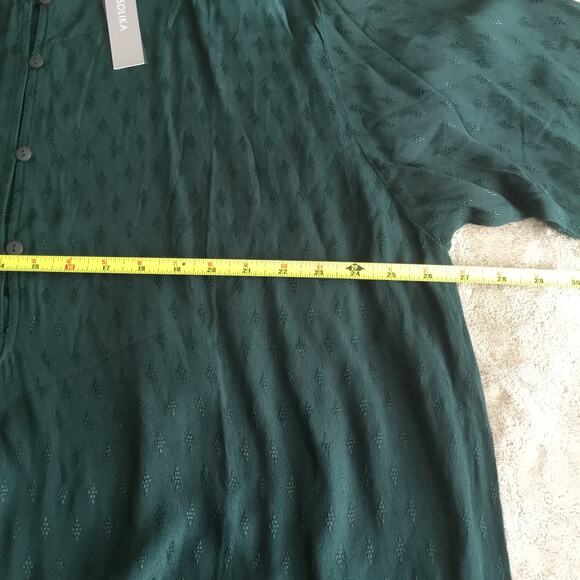 Solika Amira Dress Green Persian Jewel Printed Viscose Rayon 3XL Style #J5120 - Picture 7 of 10